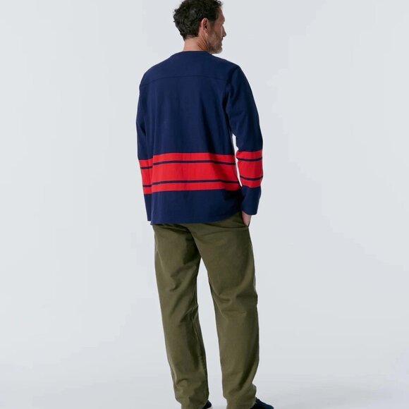 PUMA x Noah Striped V Neck Long Sleeve Hockey Jersey Blue 628196-06 Size 2XL NEW - Picture 12 of 12